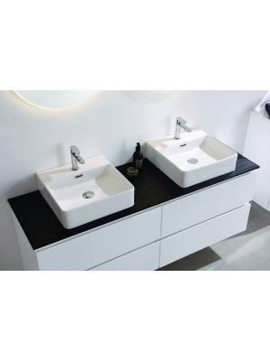 Scala Bad Alonzo servant i porselen B: 40/42 og 60 cm x H: 13 cm - Med armaturhull