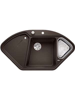 Blanco Delta 9E II kjøkkenvask 1057 x 575 mm i Silgranit for hjørne - Hjørnevask