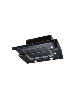Eico E15 60 N ECO Uttrekksventilator med innebygget motor - Sort / sort glass - 600 mm