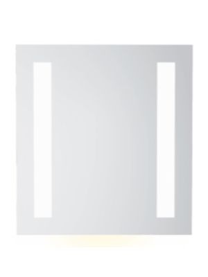 Fossbad speil 60 cm med LED sidelys, underlys og stikk