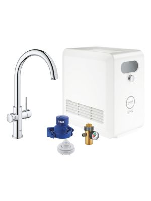 GROHE Blue Proffessional kjøkkenarmatur i krom - C-tut startsett