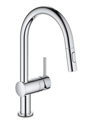 Grohe Minta Touch kjøkkenarmatur i krom, elektronisk - med uttrekkbar tut