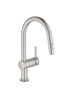 Grohe Minta Touch elektronisk kjøkkenarmatur - Med uttrekkbar tut, Supersteel