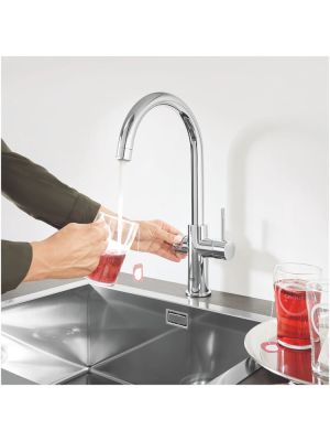 Grohe Red Duo kjøkkenarmatur med kokende vann og bereder M str - Krom