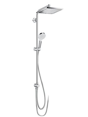 Hansgrohe Crometta E Showerpipe 240 1jet EcoSmart 9 l/min Reno - uten armatur