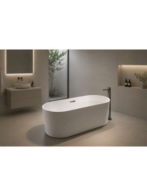 Sanipro Sienna Slim frittstående badekar 170 x 80 cm