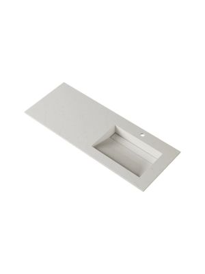Fossbad Simplicity Silestone heldekkende servant tynn 120/150/160 cm