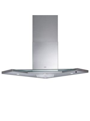 Elica Synthesis Hjørnemontert veggventilator - Rustfritt stål/glass