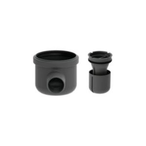 Unidrain utløpshus.hjørne Ø50mm vannrett