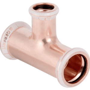 Geberit T-rør 28 x 22 x 28 mm med redusert avstikker