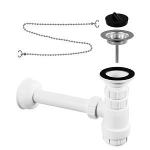 Altech flaskevannlås kombi 11/4" x 32/40 mm - Hvit