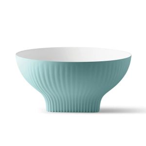 Korsbakken Bathco Cervino bolleservant i solid surface Ø38  - Med lekre riller på utsiden