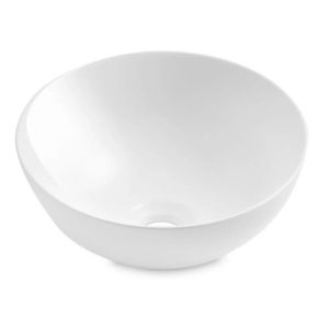Korsbakken Bathco Dakar Porselensservant Ø30 cm - Liten hvit bolleservant