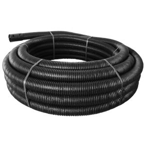 Uponor Drensrør korrugerte i kveil med slisser, PE