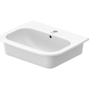 Duravit D-Code servant B55 D44 m/overløp kranhull f/ nedf.