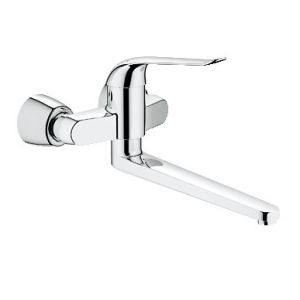 Grohe Euroeco Special servantarmatur for vegg, 342 mm tut, Krom