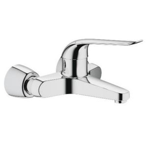 Grohe Euroeco Special servantarmatur for vegg, DN 15, 220 mm tut, Krom