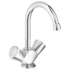 Grohe Costa S servantbatteri 2-greps, Med kjedefeste - Krom