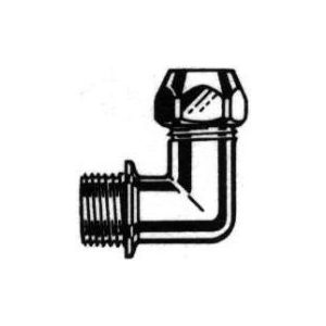 Nil forkrommet albu utv.gj. 3/8 x 10mm