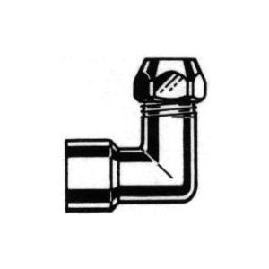 Nil forkrommet albu innv.gj. 3/8 x 10mm