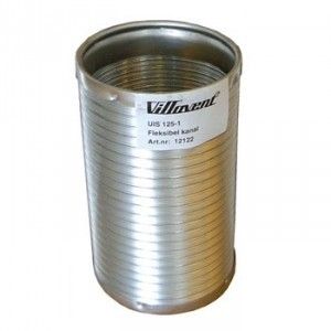 Villavent uisolert fleksibel spirokanal 1 meter - Ø100, 125, 160 og 200 mm