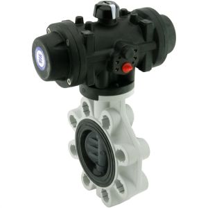 GPA PVC Spjeldventil D160MM/DN150 Viton med DON P25S (NC)