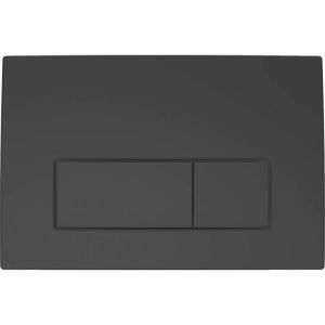 Geberit Delta 50 Betjeningsplate Square Matt svart med Dobbeltskyll