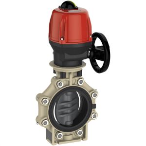 GPA PVC-spjeldventil d160mm/dn150 FPM med el.akt VS150 230v/50Hz