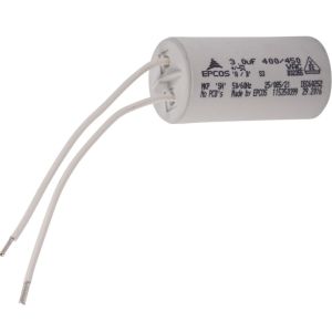 Flexit kondensator 3 uF P2 ledning 100 mm