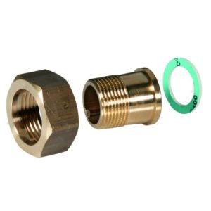 3/4''Kuplingsett til Trykkreduksjonsventil D06F, F76 og FK76. Blyfri messing