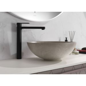 Scala Bad Lino servant i porselen Beige matt marmor  Ø41 cm x H: 15 cm - Bolleservant