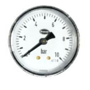 Brannan Manometer 1/4" x 63 mm 0-10 bar - anslutning bak