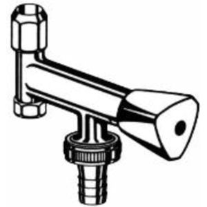 Nil 6600 Vaskemaskinkran forkrommet 3/8" x 10 x 3/4" - Med tilbakeslagsventil