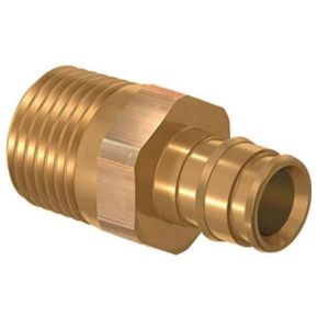 Uponor Nippel rett 16 mm med utvendig gjenge 1/2" uten Q&E ring