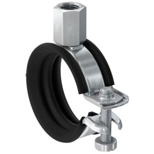 Fischer rørklammer FGRS Universal M8/M10, hengslet med dempegummi - ELZ