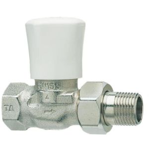 TA Radiatorventil rett 3/8 " RVO-1 forniklet