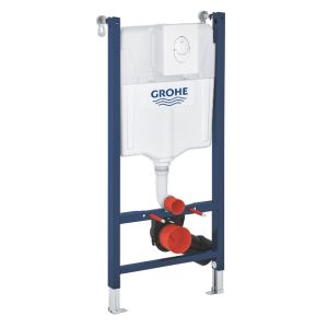 Grohe Rapid innbyggingssisterne , 3 i 1 sett til vegghengt toalett, med plate - 13 meter installasjonshøyde 