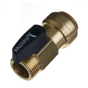 Roth kuleventil IS rett med utvendig gjenge - 3/4" x 22 mm
