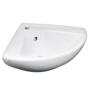 Gustavsberg servant 41,5 cm,  7327 98 - For boltmontering i hjørne