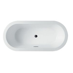 Sanipro Sienna Frittstående Designbadekar 180 x 80 cm - Med helstøpt front