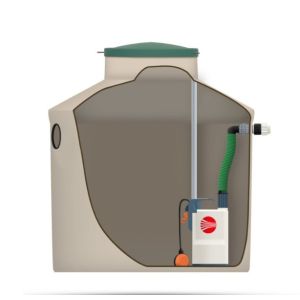 Fyru støtebelaster 1.4m3, Top 5 pumpe - 572l