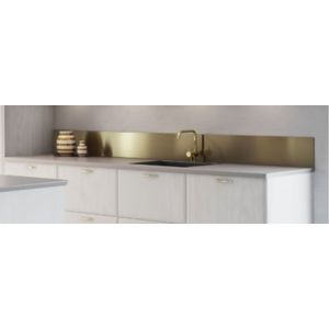 Røros veggplate tilpasset forespørsel Børstet messing - 695 mm bredde x 625 mm høyde