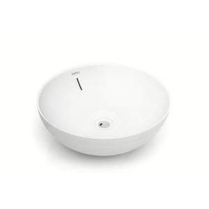 Korsbakken Bathco Villareal porselensservant Ø42 x 15 cm med overløp - Bolleservant