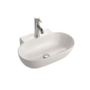 Korsbakken Bathco Zobarzo vegghengt porselensservant B: 56,5 cm - Hvit