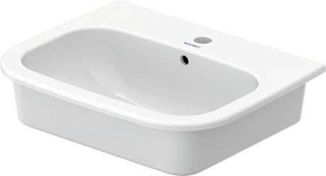 Duravit D-Code servant B55 D44 m/overløp kranhull f/ nedf.