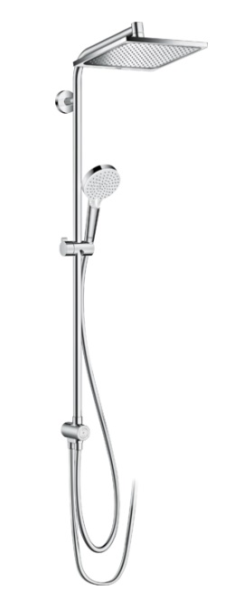 Hansgrohe Crometta E Showerpipe 240 1jet EcoSmart 9 l/min Reno - uten armatur