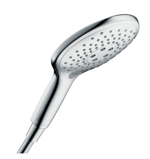 Hansgrohe Raindance Select S Hånddusj 150 3jet - Krom og Hvit/krom-Krom