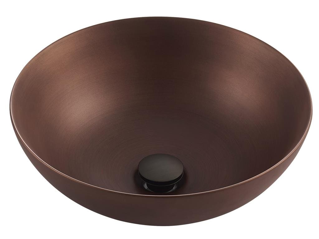 Scala Bad Matteo servant i porselen Matt bronse Ø41 cm x H: 15 cm - Bolleservant