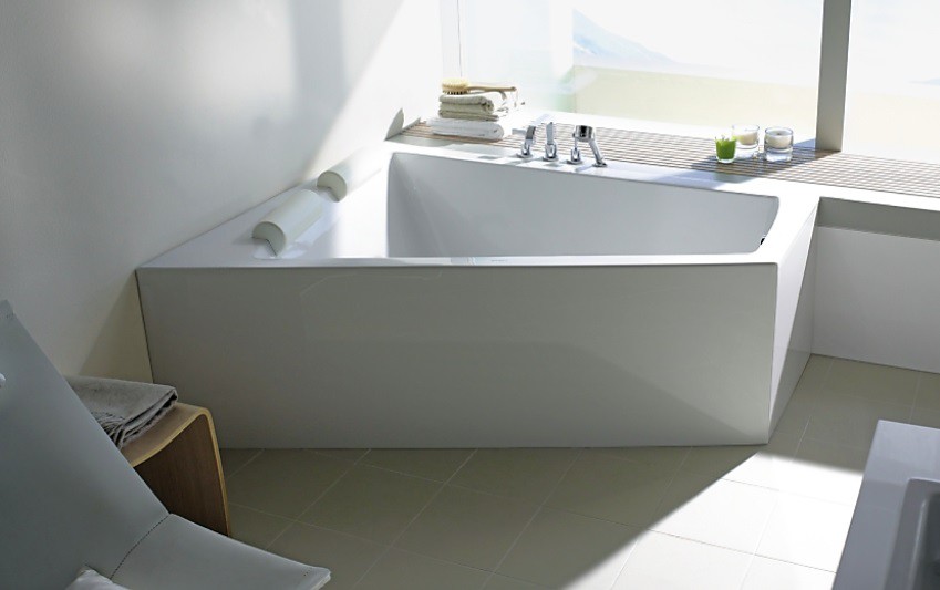 Duravit Paiova badekar 180 x 140 cm med panel, Venstre